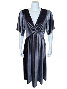 asos design scatter sequin knot front kimono midi dress ASOS DESIGN scatter sequin knot front kimono midi dress